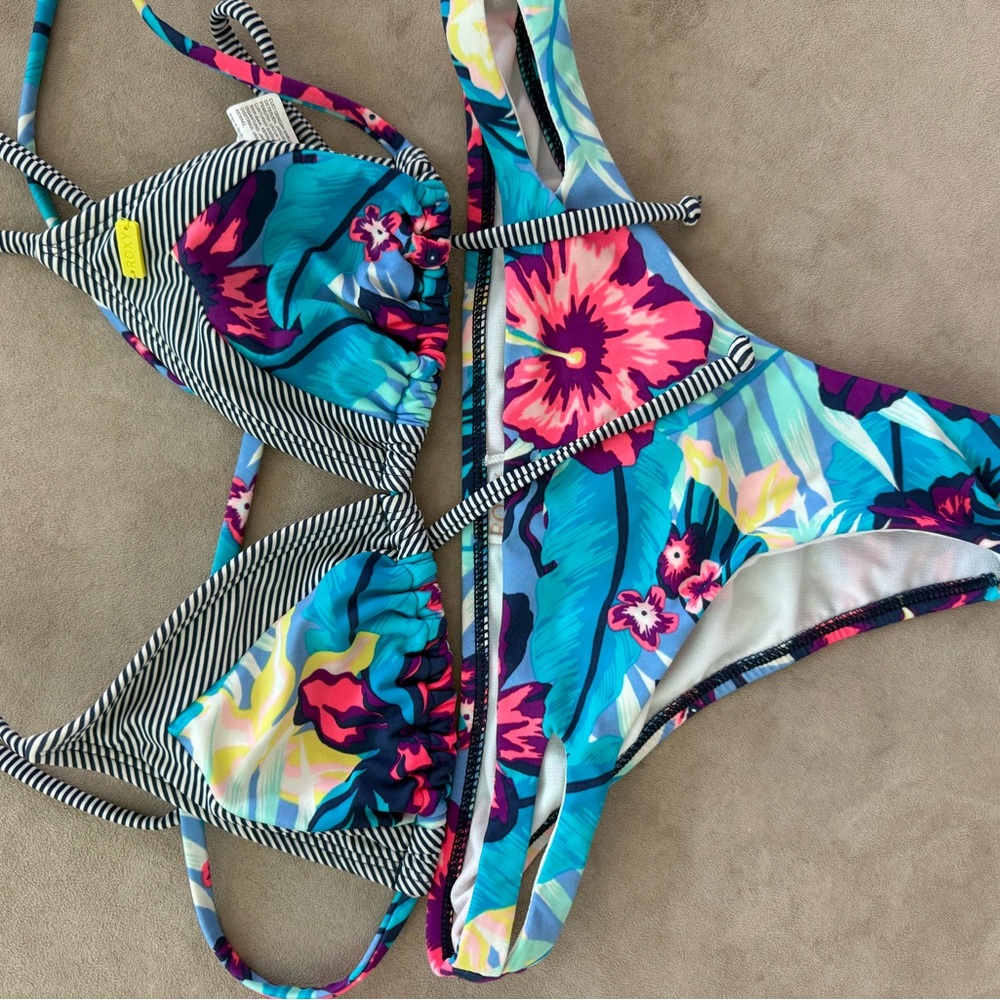Roxy Floral Triangle Bikini